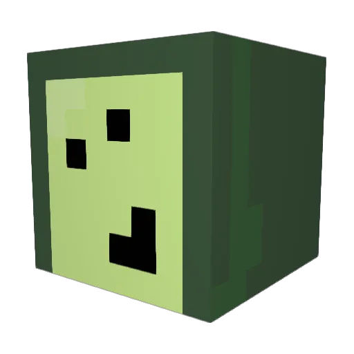 Eldjacob Minecraft avatar head, 3D render