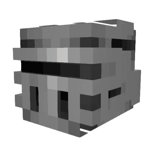 Eldoirdo Minecraft avatar head, 3D render
