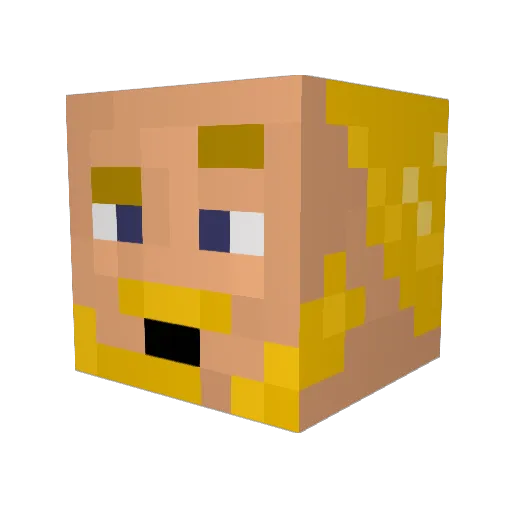 Eldonjo123 Minecraft avatar head, 3D render