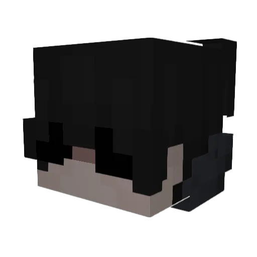 Eldonweas Minecraft avatar head, 3D render