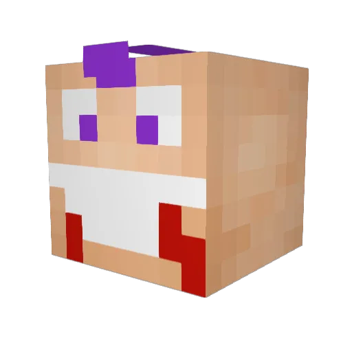 Eldorium Minecraft avatar head, 3D render