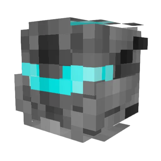 Eldowski Minecraft avatar head, 3D render