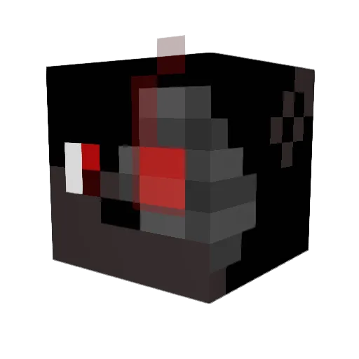 EldrinEmi Minecraft avatar head, 3D render