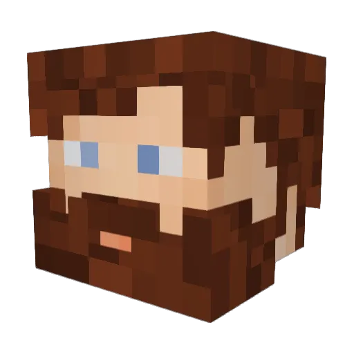 EldritchAura Minecraft avatar head, 3D render