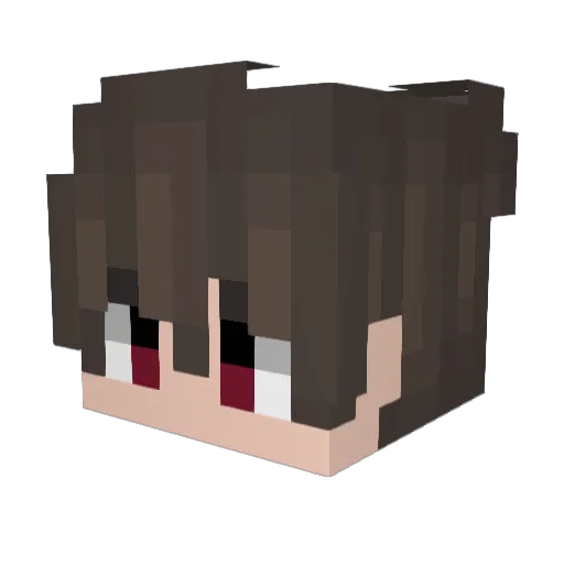 EldritchGhost Minecraft avatar head, 3D render