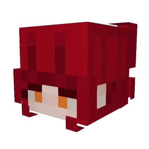 EldritchOri Minecraft avatar head, 3D render