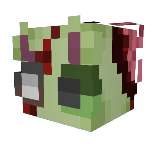 EldritchSwamp Minecraft avatar head, 3D render
