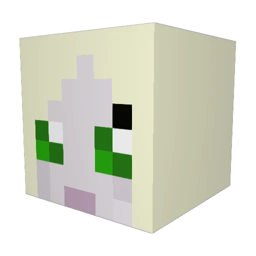 EldritchThing Minecraft avatar head, 3D render