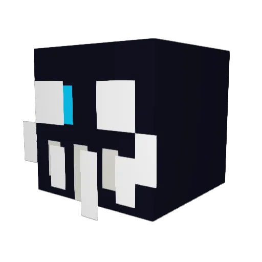Eldritch_Bear_ Minecraft avatar head, 3D render