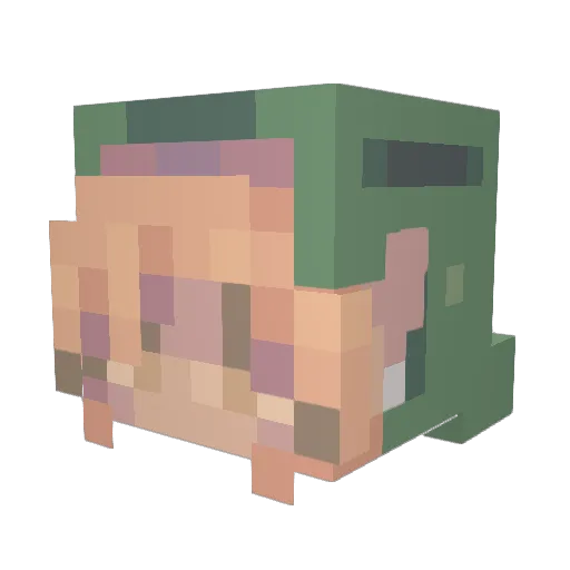 Eldritch_Haze Minecraft avatar head, 3D render