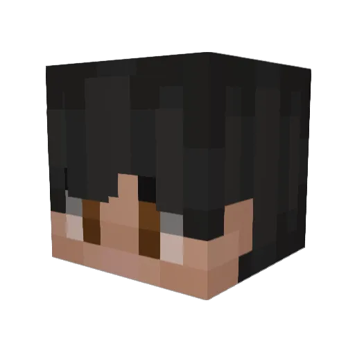 Eldritch_Knight_ Minecraft avatar head, 3D render