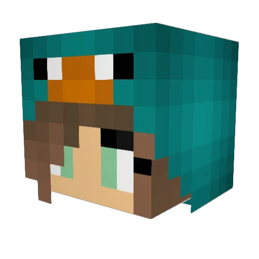 Eldryn57 Minecraft avatar head, 3D render