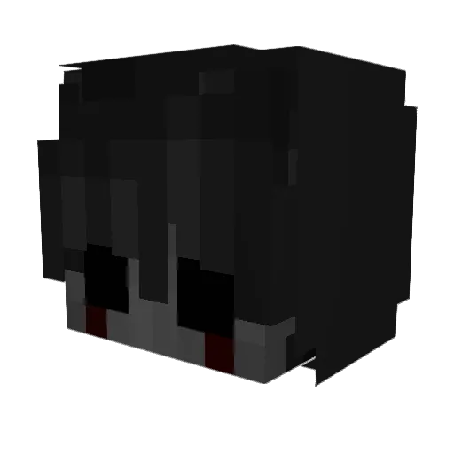 Elduron Minecraft avatar head, 3D render