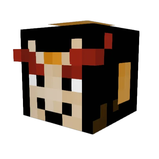 EleEleEleEleEle Minecraft avatar head, 3D render