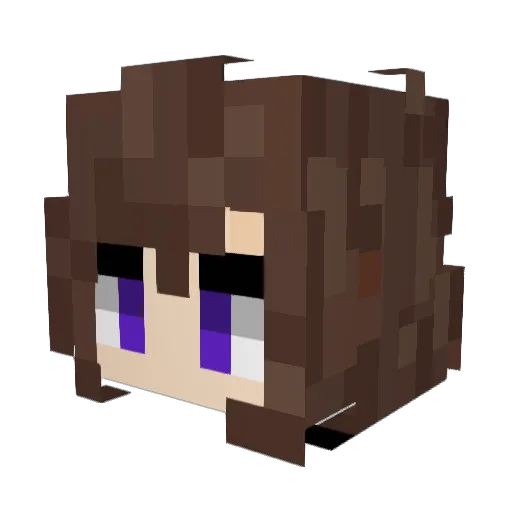 Eleanor4 Minecraft avatar head, 3D render