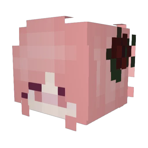 Eleanoro4ka Minecraft avatar head, 3D render
