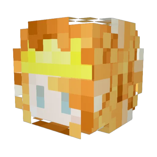 ElecIce Minecraft avatar head, 3D render