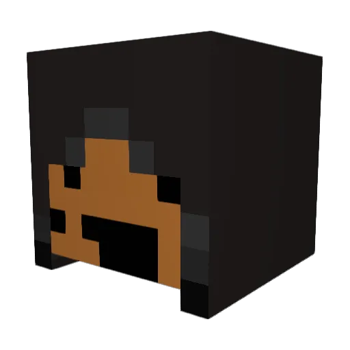 ElecktrazZ Minecraft avatar head, 3D render