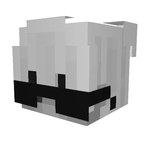 Electic_Y Minecraft avatar head, 3D render