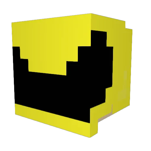 Electir Minecraft avatar head, 3D render