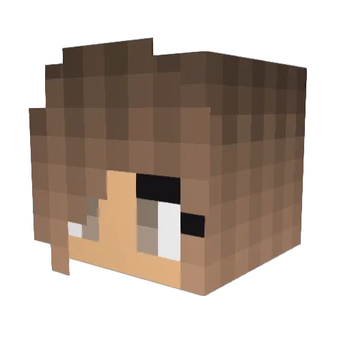 ElectraHeart3 Minecraft avatar head, 3D render