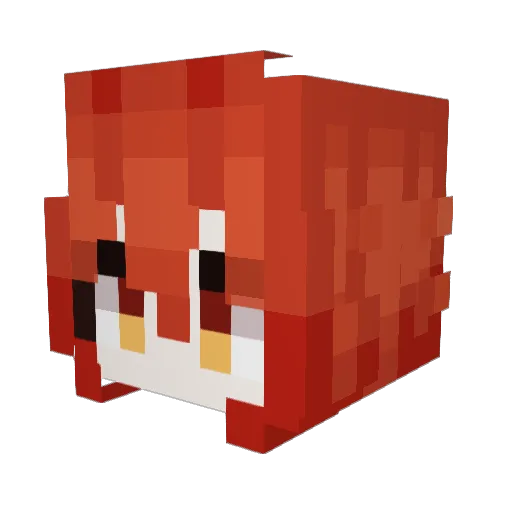 ElectraX2 Minecraft avatar head, 3D render
