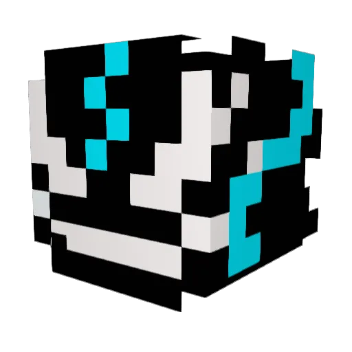 Electric44 Minecraft avatar head, 3D render