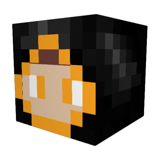 ElectricBoss12 Minecraft avatar head, 3D render