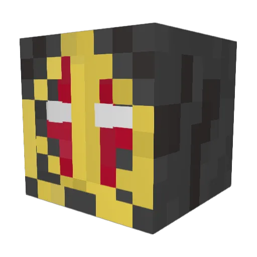 ElectricF33L Minecraft avatar head, 3D render