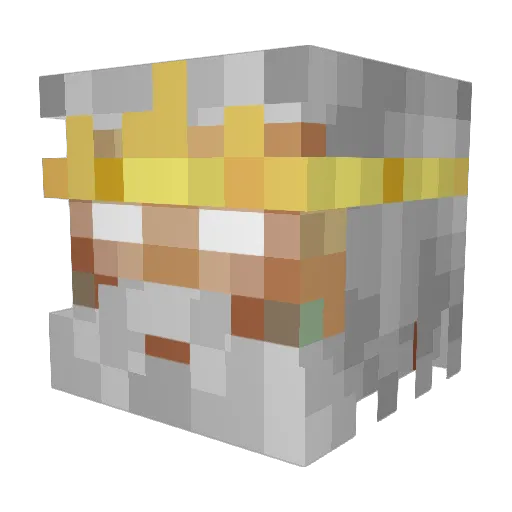 ElectricMania Minecraft avatar head, 3D render