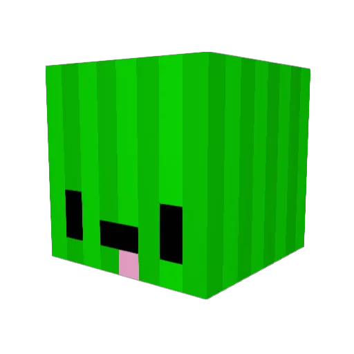 ElectricMonk Minecraft avatar head, 3D render