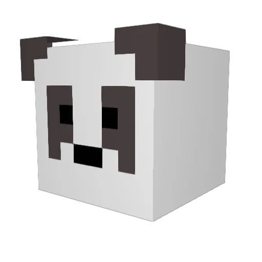 ElectricPanda07 Minecraft avatar head, 3D render