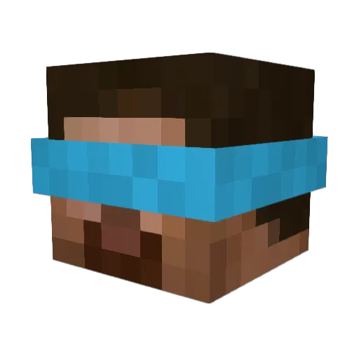 ElectricSlicer Minecraft avatar head, 3D render
