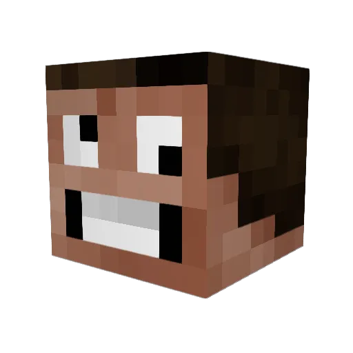 ElectricTCG Minecraft avatar head, 3D render