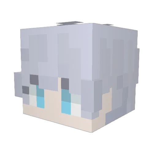 Electric_Planet Minecraft avatar head, 3D render