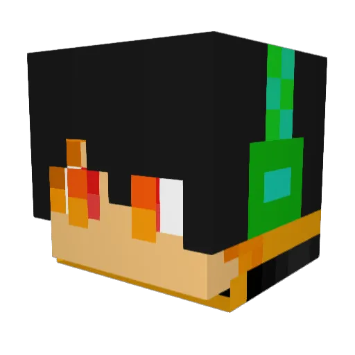 Electric_gamer55 Minecraft avatar head, 3D render