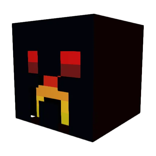 Electricity3D Minecraft avatar head, 3D render