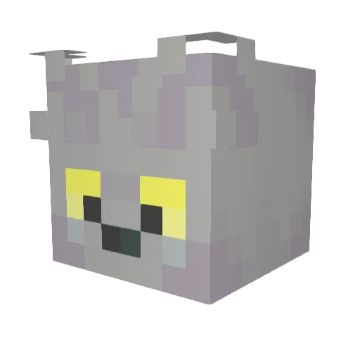 ElectrictFire Minecraft avatar head, 3D render