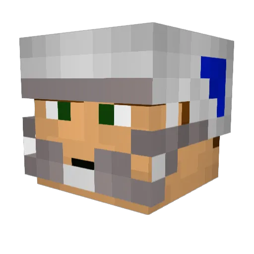 Electrictrix Minecraft avatar head, 3D render