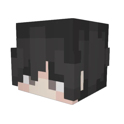 Electrixie Minecraft avatar head, 3D render