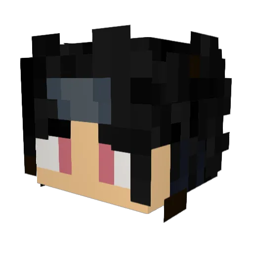 Electro1618 Minecraft avatar head, 3D render