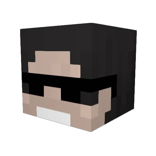 Electro3d Minecraft avatar head, 3D render
