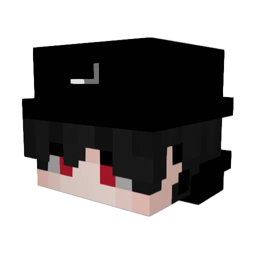 ElectroCool Minecraft avatar head, 3D render