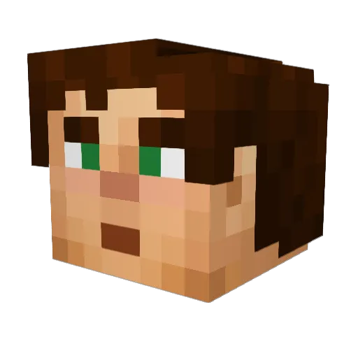 ElectroDragon5 Minecraft avatar head, 3D render