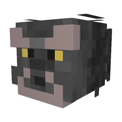 ElectroFuryX Minecraft avatar head, 3D render