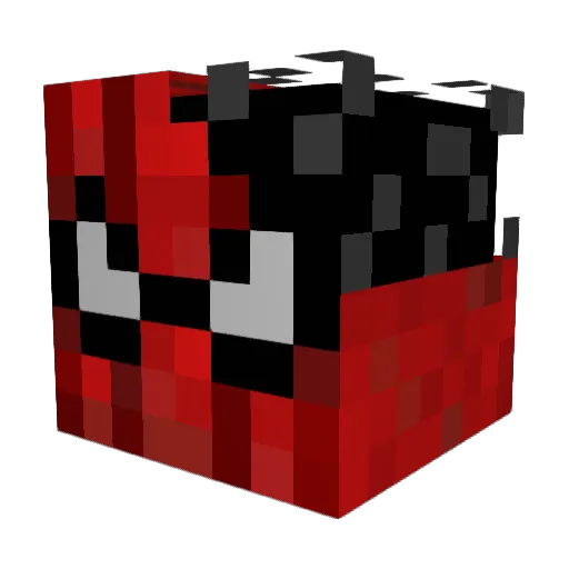 ElectroOVO Minecraft avatar head, 3D render