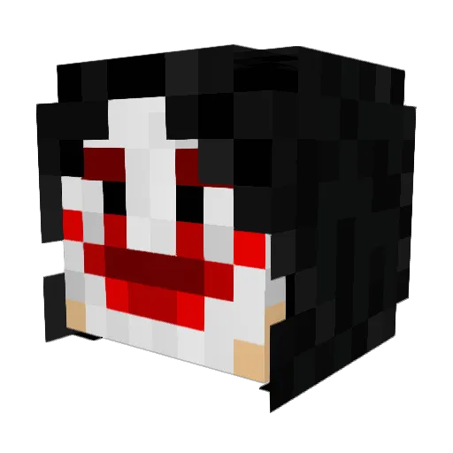 ElectroPHX Minecraft avatar head, 3D render