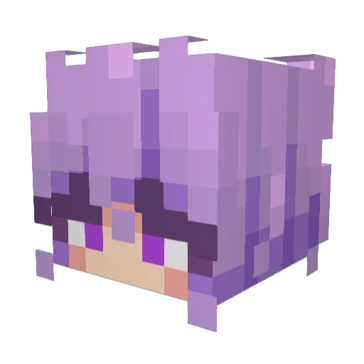ElectroReap Minecraft avatar head, 3D render