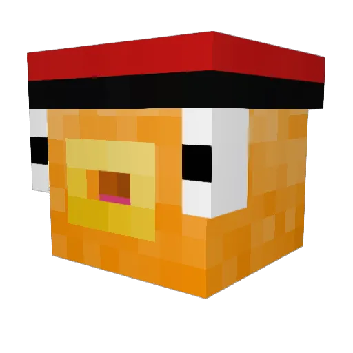 ElectroYT2002 Minecraft avatar head, 3D render