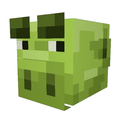 ElectroZombi_ded Minecraft avatar head, 3D render